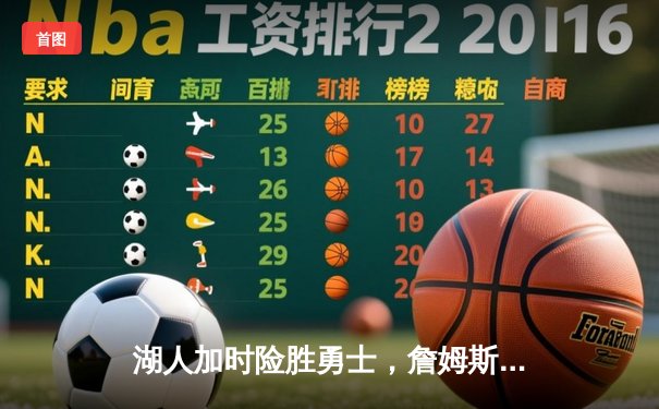 湖人加时险胜勇士，詹姆斯狂砍40分刷新纪录